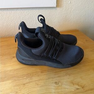 Adidas Kids Black Cloudfoam Sneakers Slip On